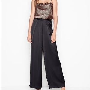 Victoria’s Secret Pleated Pajama Pants Silk Satin